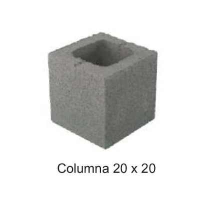 BLOQUE COLUMNA 20X20X20 EIROS