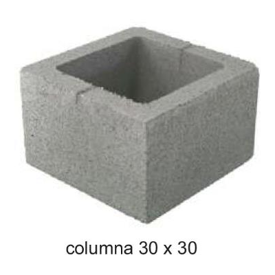 BLOQUE COLUMNA 30X30X20 EIROS
